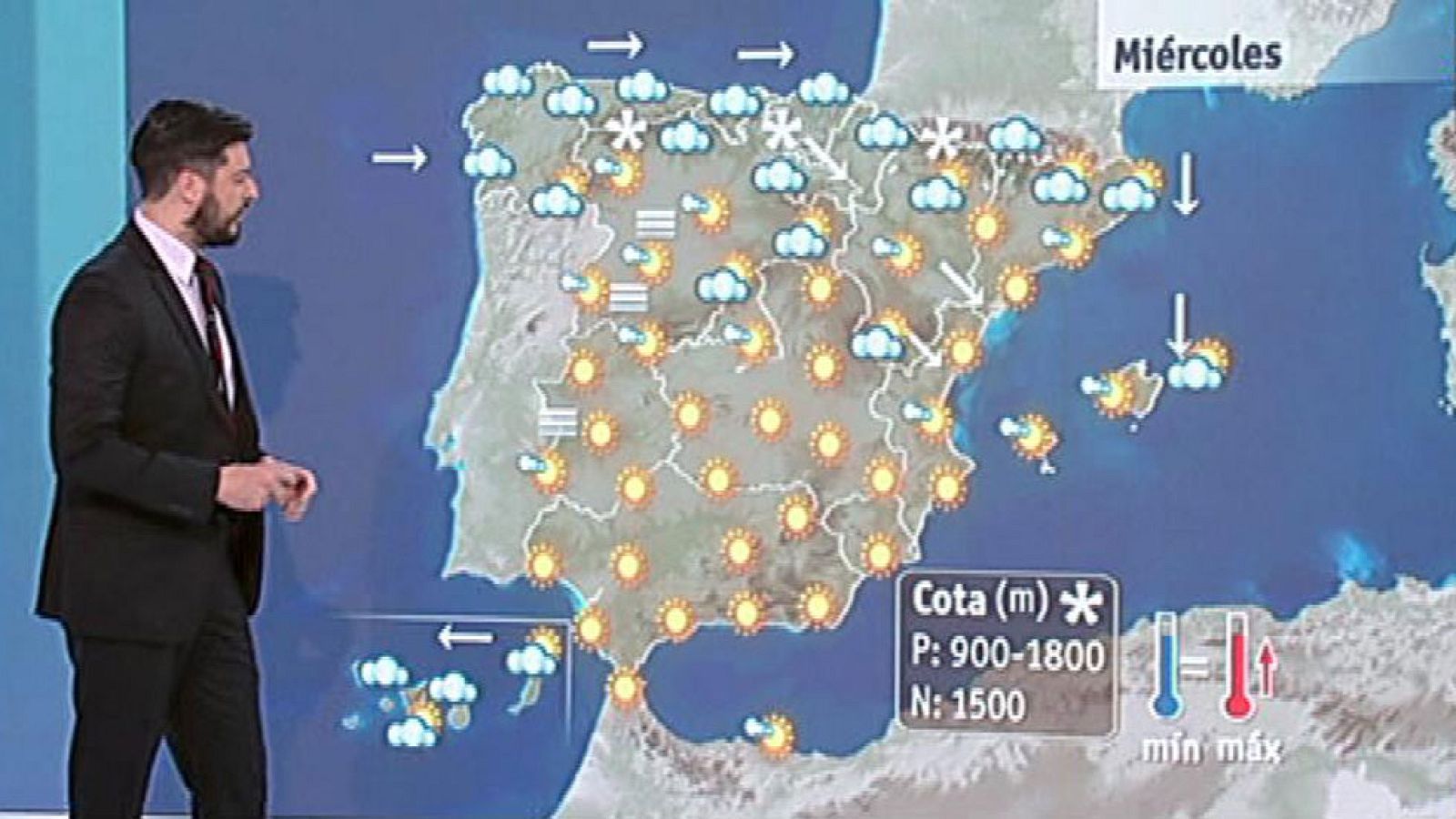 Fuerte oleaje en el Cantábrico y frío en todo el país