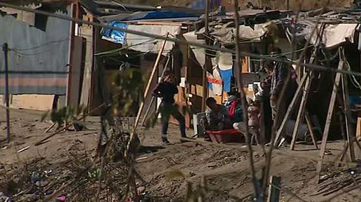 Telediario 1 - 'El Gallinero', uno de los poblados chabolistas más grandes