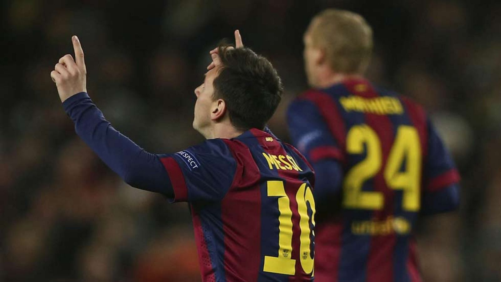 Lionel Messi ha marcado el gol del empate ante el PSG en el minuto 18 de juego, tras aprovechar una gran asistencia del uruguayo Luis Suárez.