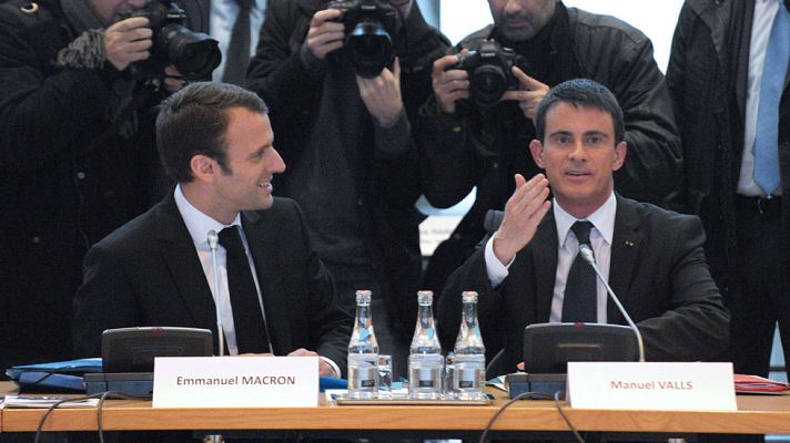 Telediario 1 - Ley Macron en Francia