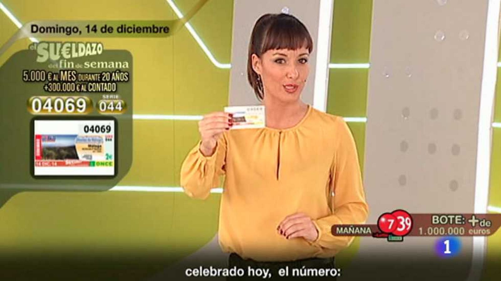 Sorteo ONCE - 14/12/14 - Ver ahora