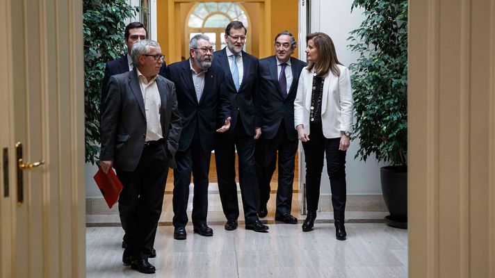 Telediario 1 - Acuerdo para la activación del empleo