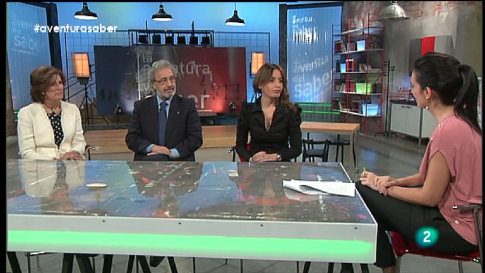 La Aventura del Saber. Blanca Marsillach. Beatriz Castellano y Octavio Sáez