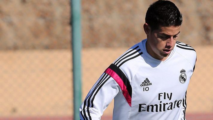 Telediario 1 - James, novedad en el entrenamiento del Madrid
