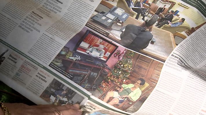 Telediario 1 - Los cubanos en España esperan que la reconcialiación con EE.UU. traiga más turismo e inversión