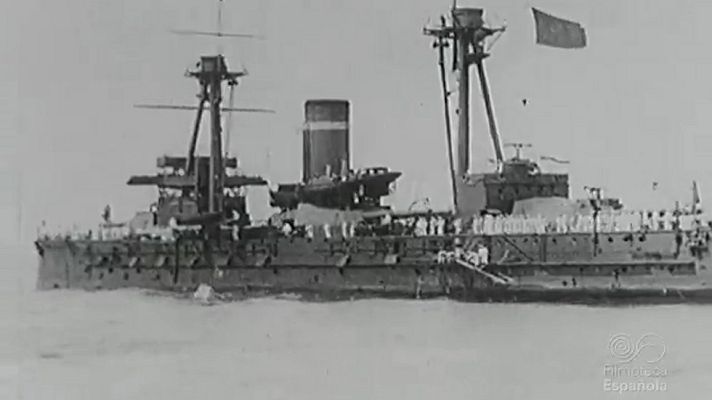 Archivo Histórico - RECIBIMIENTO EN LA HABANA AL ACORAZADO ESPAÑOL ALFONSO XIII