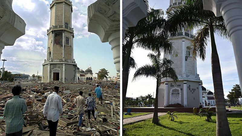 Diez años de la 'ola negra' que arrasó Indonesia en 2004