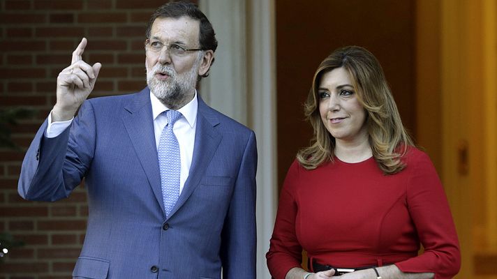 Telediario 1 - Rajoy y Susana Díaz abordan los proyectos que trasladará Andalucía al Plan Juncker
