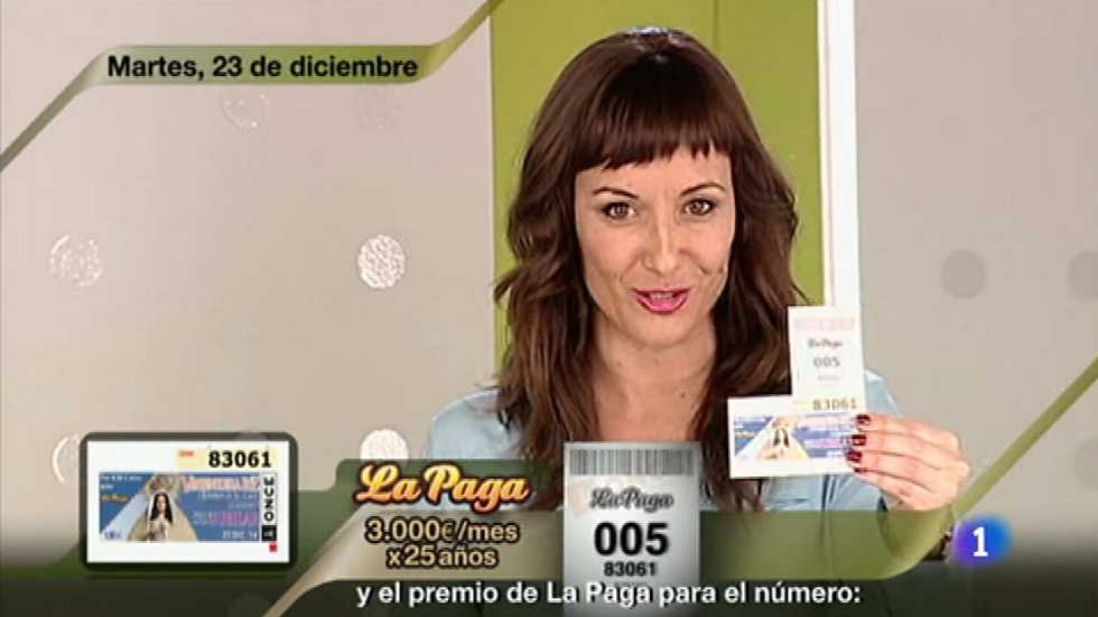 Sorteo ONCE - 23/12/14 - Ver ahora