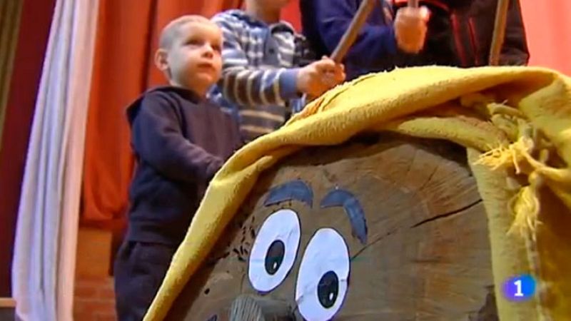 A l'Albesa avui molts nens ja han començat a fer cagar el tió