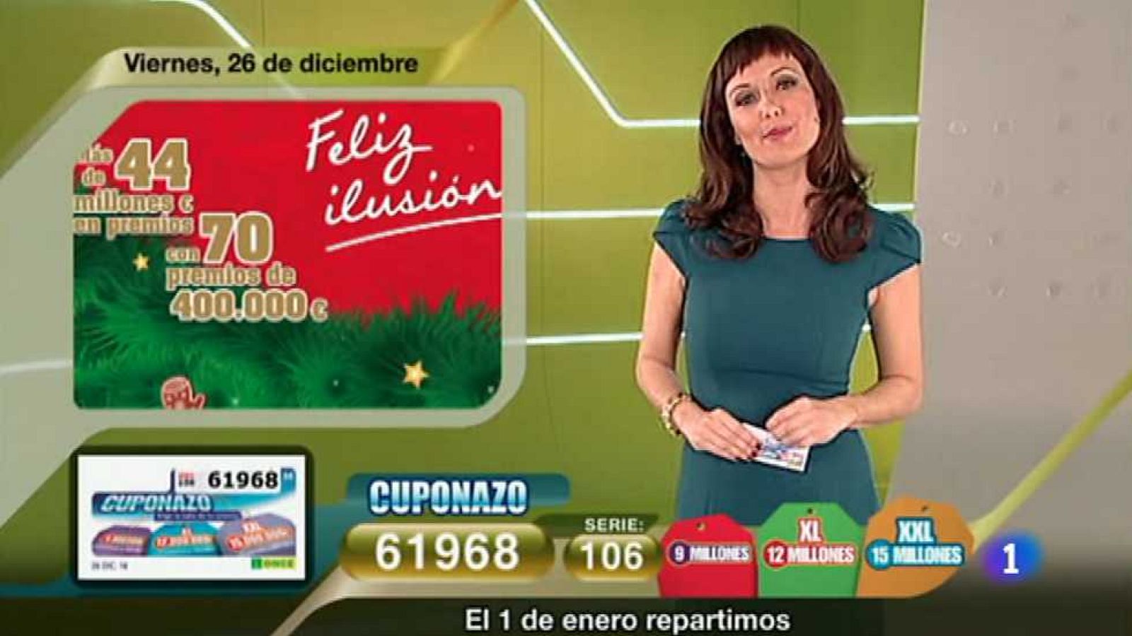 Sorteo ONCE - 26/12/14 - Ver ahora