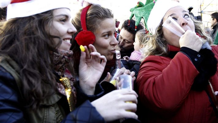 Telediario 1 - El frío reinará en España en el momento de las 12 campanadas
