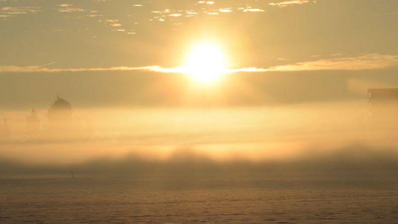 Heladas débiles en el Pirineo y ambas mesetas