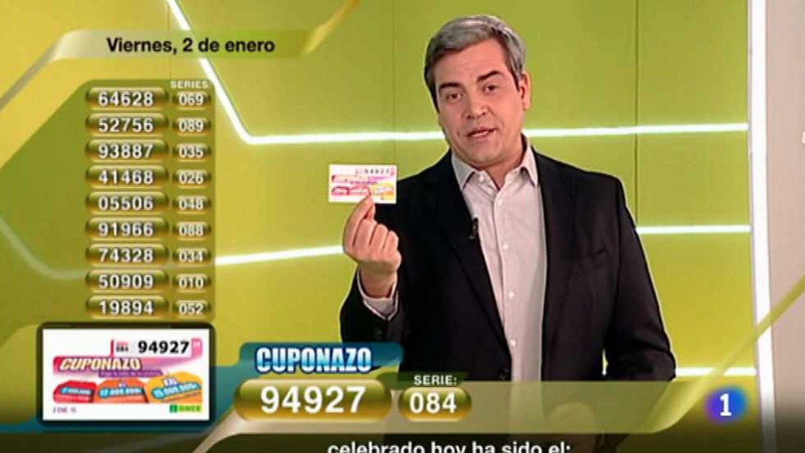 Sorteo ONCE - 02/01/15 - Ver ahora