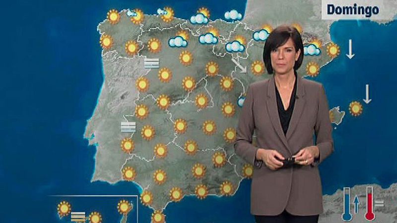 Poco nuboso o despejado en la mayor parte del país