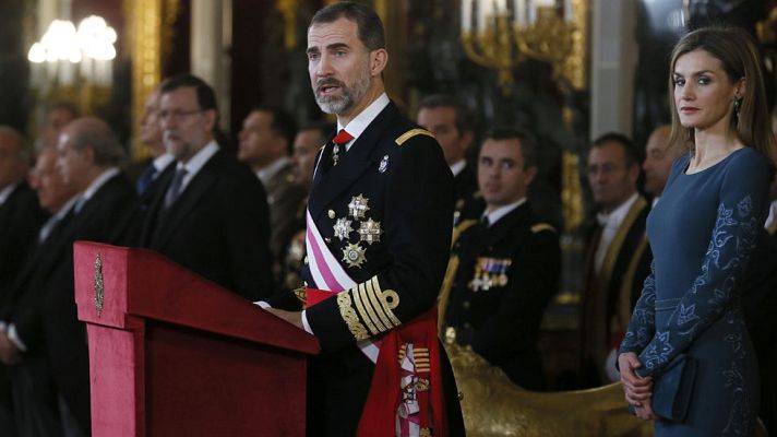 Telediario 1 - Primera Pascua Militar del rey Felipe VI