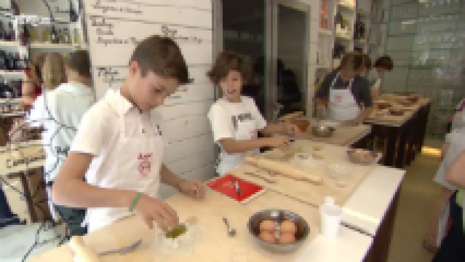 MasterChef Junior 2 - Clase de pasta y pizza