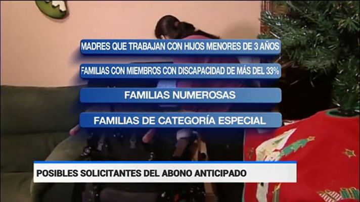 Telediario 1 - Las familias numerosas ya pueden pedir el abono de las deducciones del IRPF por internet