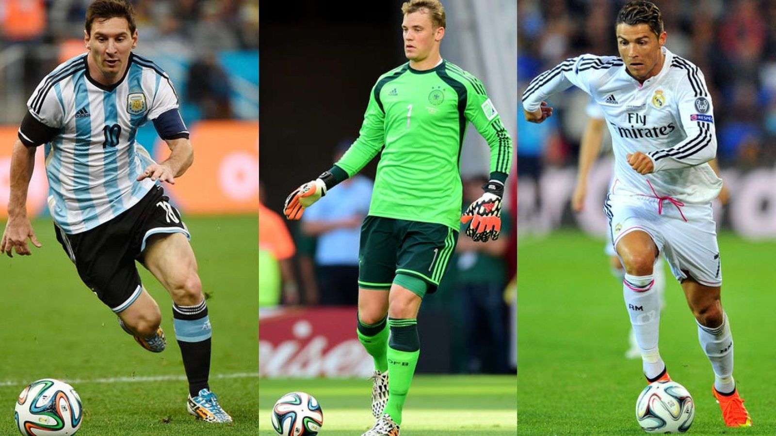 Cristiano, Messi y Neuer se disputan el cetro mundial