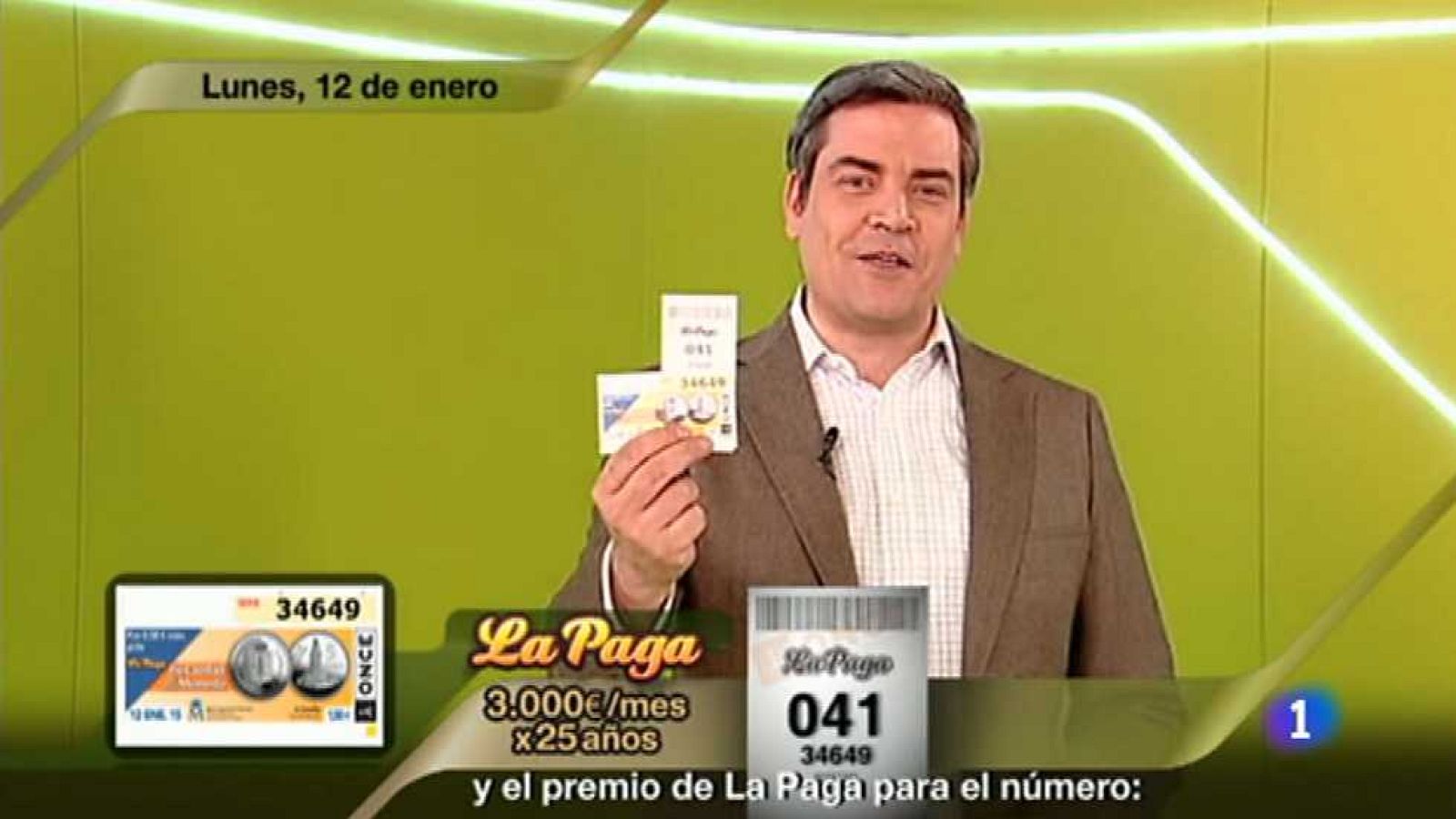 Sorteo ONCE - 12/01/15 - Ver ahora