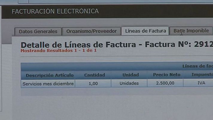 Telediario 1 - Las empresas que trabajen con las Administraciones Públicas tendrán que emitir facturas electrónicas