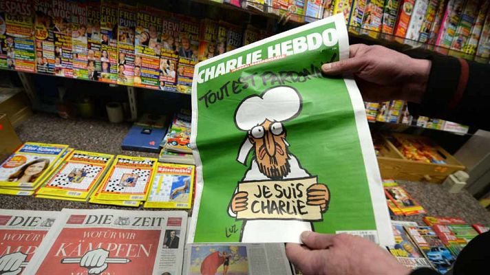 Telediario 1 - El semanario Charlie Hebdo volverá a ampliar la tirada