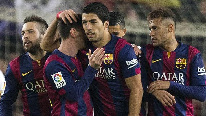 Telediario 1 - El Barcelona mide la progresión del Deportivo