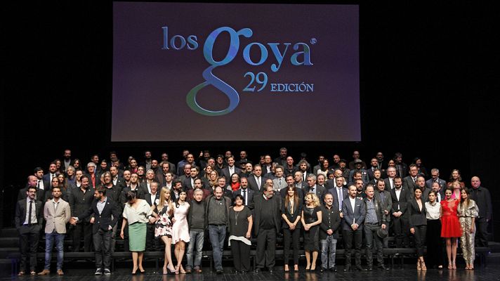 Telediario 1 - Los nominados a los Goya 2015 celebran su fiesta en los Teatros del Canal de Madrid