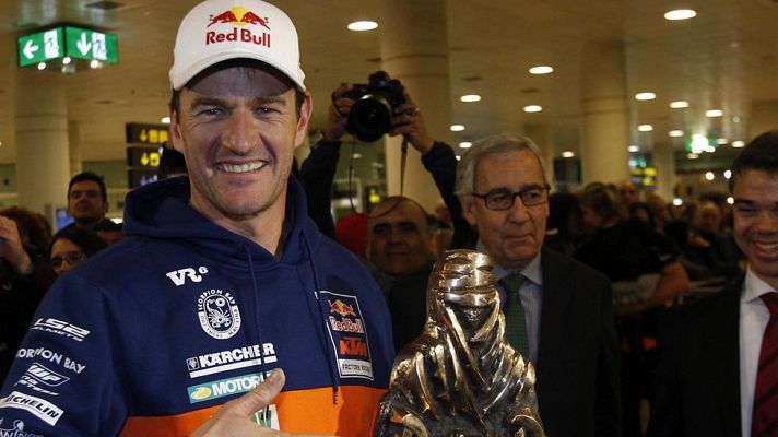 Telediario 1 - Coma: "Si sigo en moto será porque quiero, no para igualar a Peterhansel"