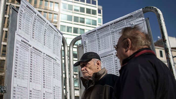 Telediario 1 - Últimas horas  en Grecia