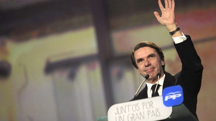 Telediario 1 - Aznar: "No he vuelto de ninguna parte porque no me he ido"