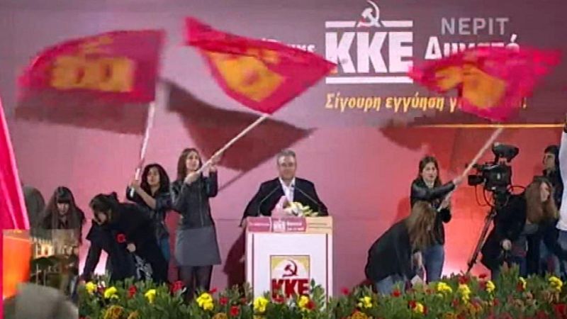 Amanecer Dorado aspira a ser la tercera fuerza que decida el próximo gobierno de Grecia