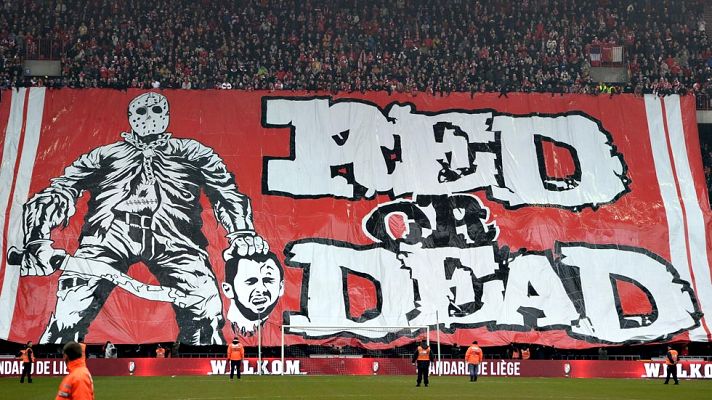 Telediario 1 - La afición del Standard 'decapita' a Defour