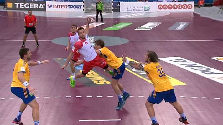 Mundiales de Balonmano - Campeonato del Mundo masculino, 1/8 final: Polonia-Suecia