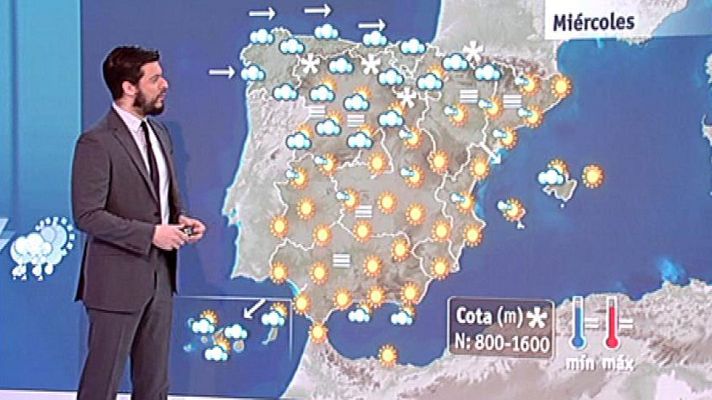 El tiempo - Vuelven las nubes y las lluvias a la mitad norte