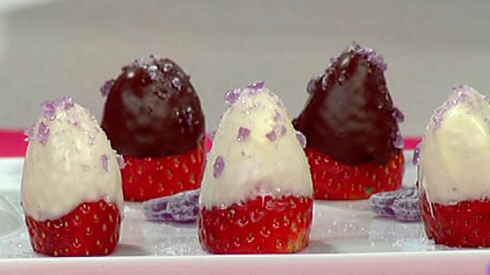 Cocina con Sergio - Fresones bañados