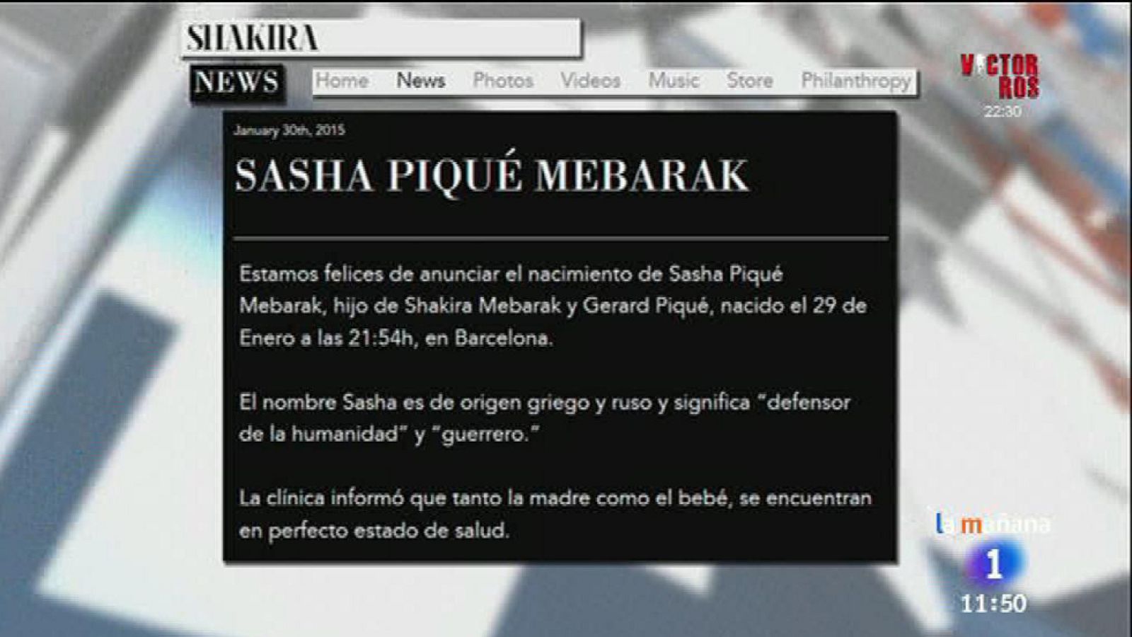 Shakira y Piqué celebran su cumpleaños con Sasha