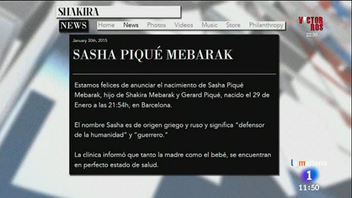 La mañana - Sasha, el mejor regalo para Shakira y Piqué