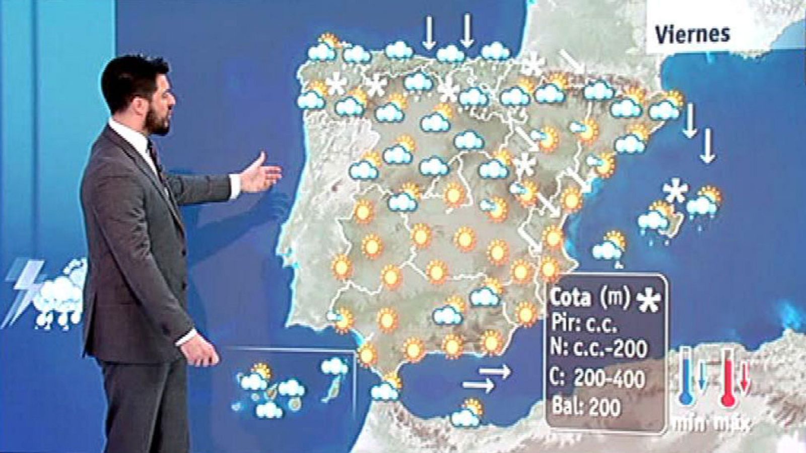 Alertas por nieve y heladas en la mitad norte y Baleares