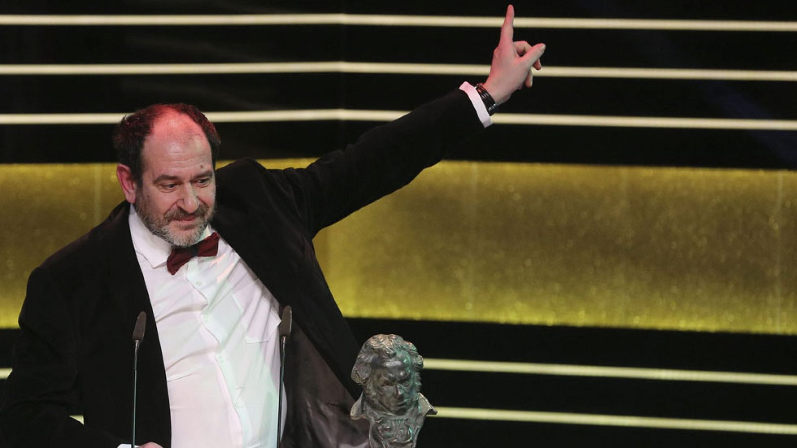 Karra Elejalde recibe el Goya 2015 a mejor actor de reparto