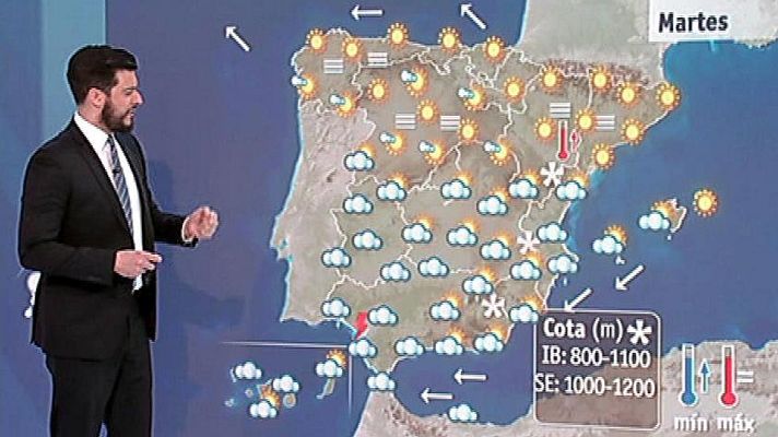El tiempo - Frío en el tercio norte y lluvias en el sureste