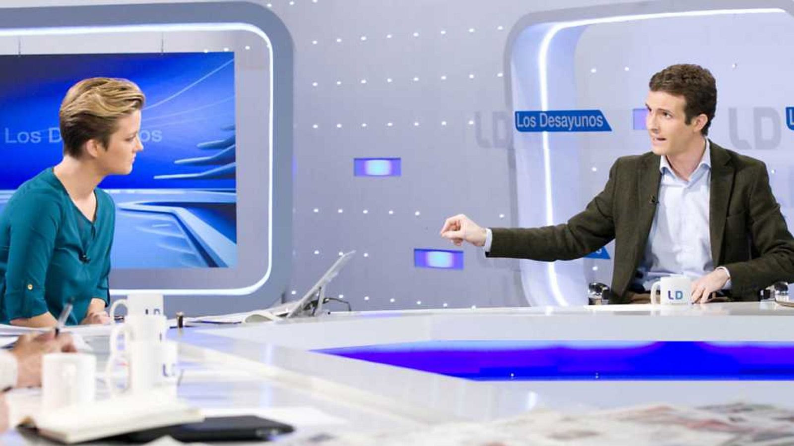 Los desayunos de TVE - Pablo Casado, portavoz del Comité de Campaña del PP - Ver ahora