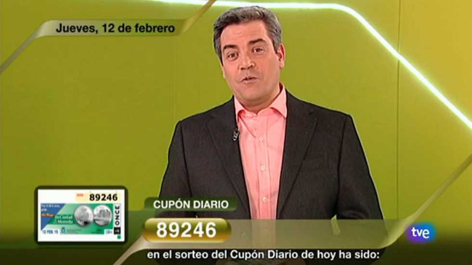 Sorteo ONCE - 12/02/15 - Ver ahora