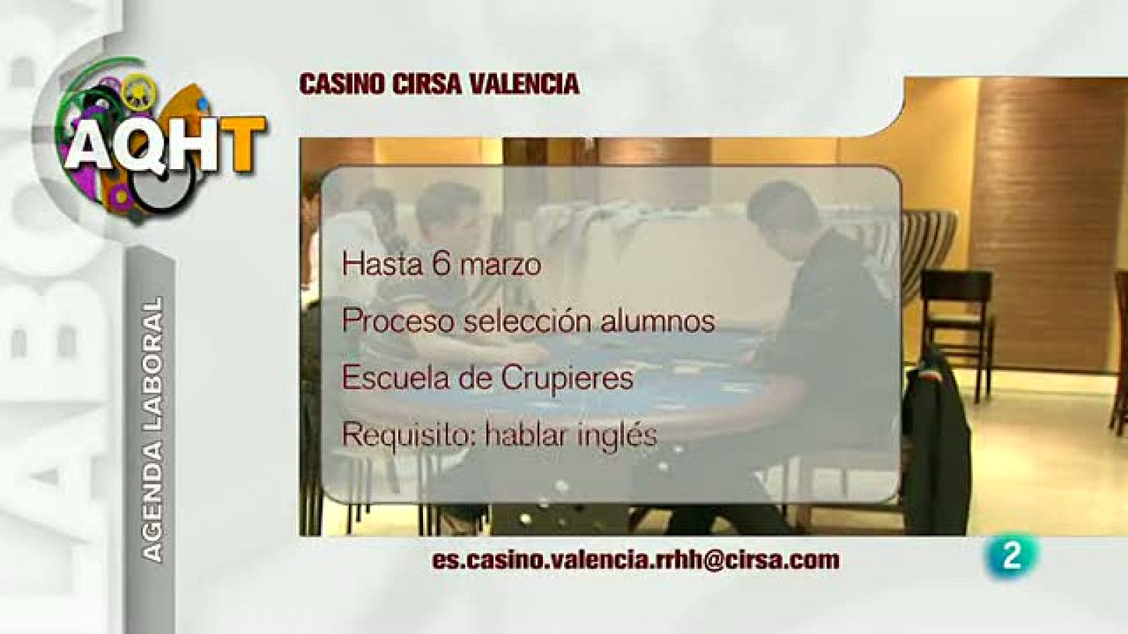 Agenda de actividades gratis ANTIPARO - Aquí hay trabajo | Ver