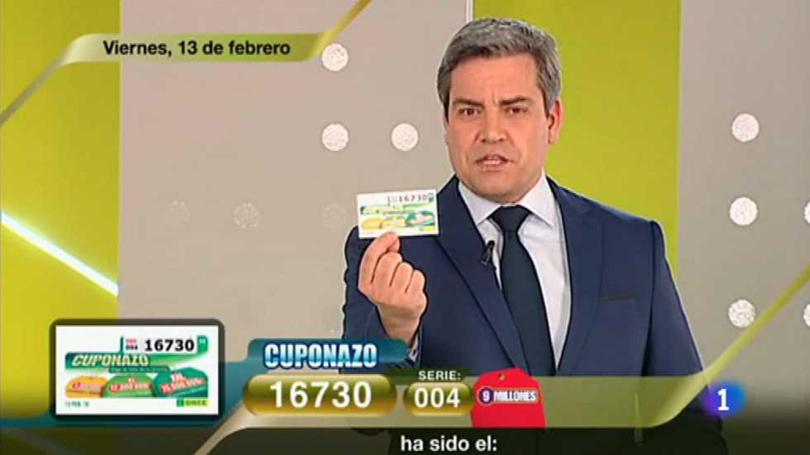 Sorteo ONCE - 13/02/15 - Ver ahora