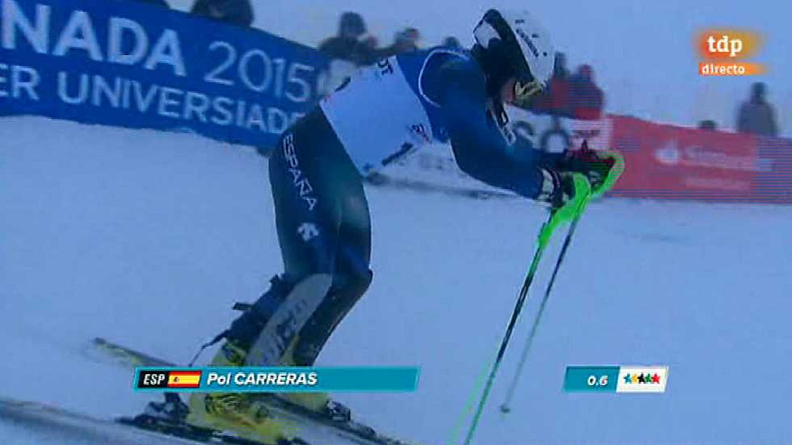 Desde Granada, Universiada de invierno 2015, Esquí alpino: Slalom masculino. 1ª manga.