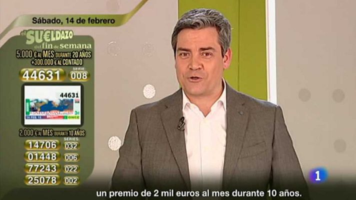 Sorteos ONCE - Sorteo ONCE - 14/02/15