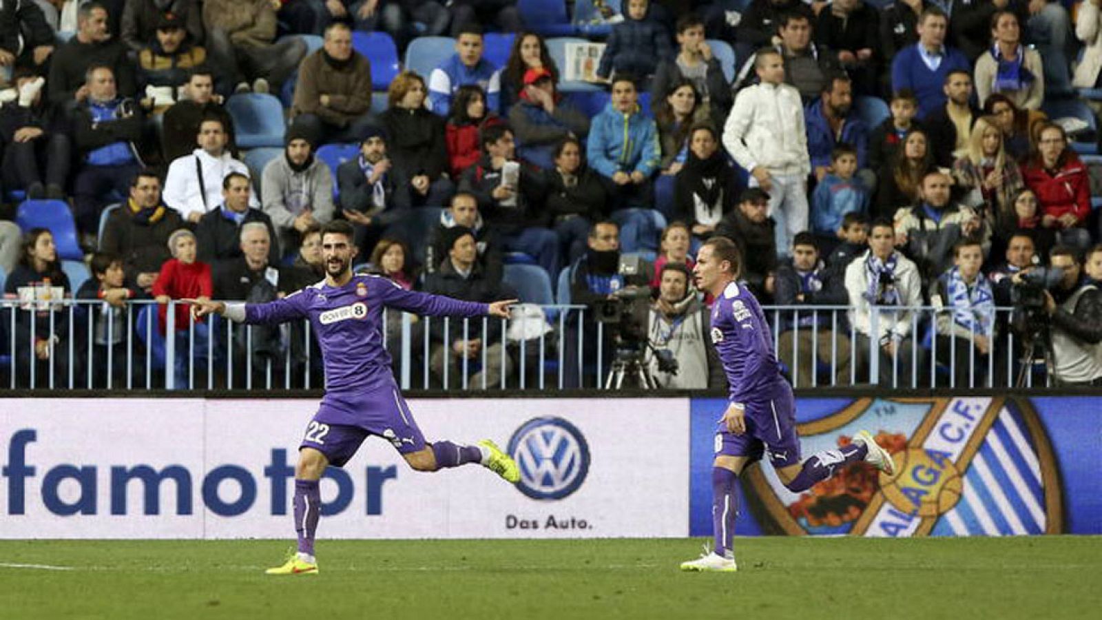 Málaga 0 - Espanyol 2 | Ver