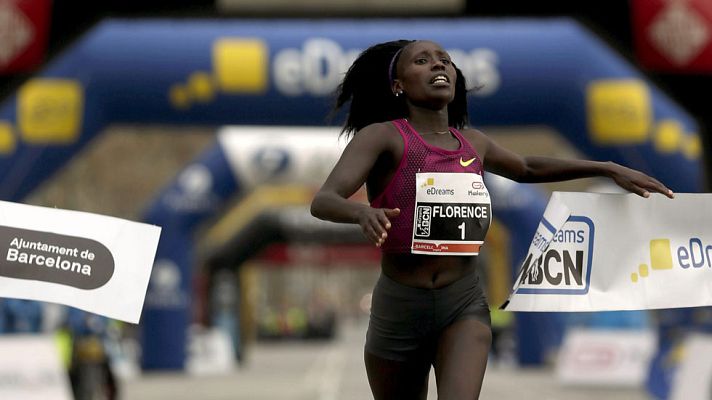 Telediario 1 - Florence Kiplagat, nuevo récord del mundo de medio maratón