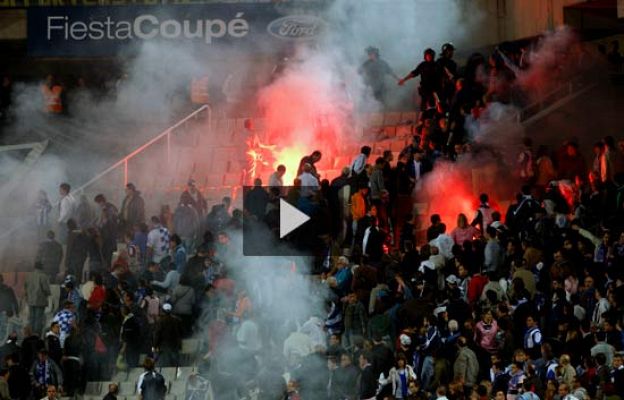  - Incidentes en la grada de Montjuic